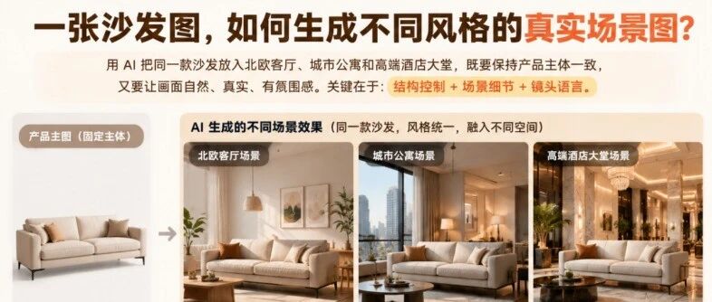 AI生成产品效果图太假？一招解决