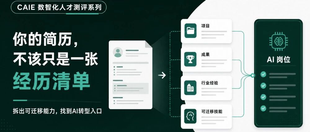 你的简历，不该只是一张经历清单：拆出可迁移能力，找到 AI 转型入口