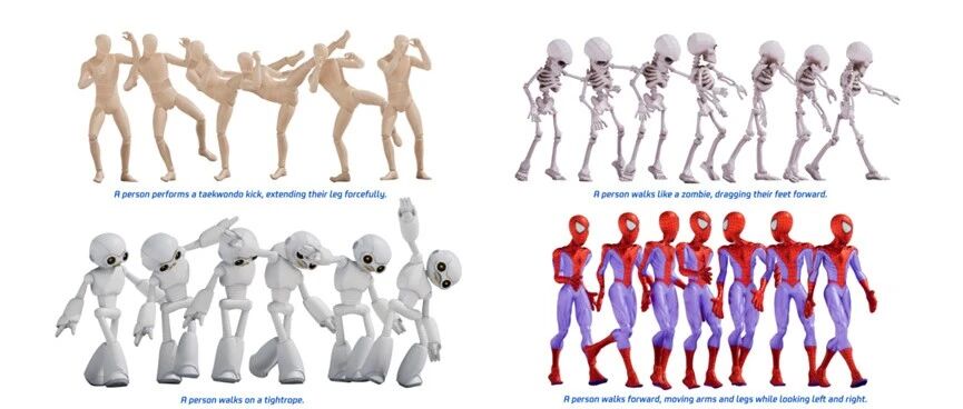 文本秒变3D动作，动捕大革命！200种姿势随便选