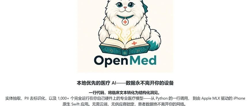 一行代码搞定临床文本分析，1000个医学模型本地跑，这个开源有点爽