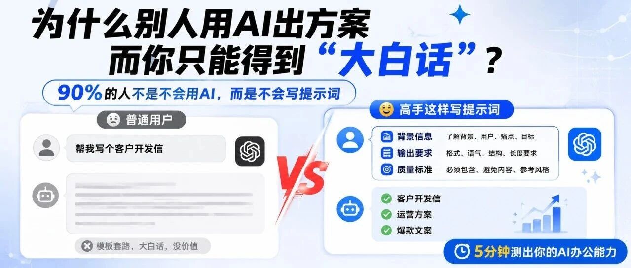 你的AI在“装傻”？90%的人都在用错提示词，3个技巧让它真正为你工作